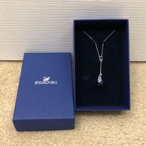 Swarovski Lunar Amethyst Drop Necklace